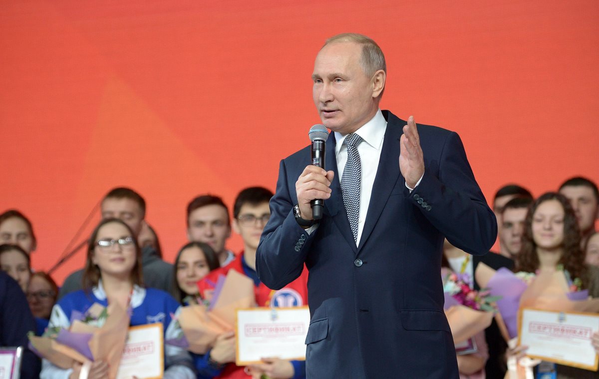 Las "lista del Kremlin" es una recopilación de allegados al presidente ruso, Vladimir Putin, que podrían ser sancionados por EE. UU. (Foto Prensa Libre: EFE)