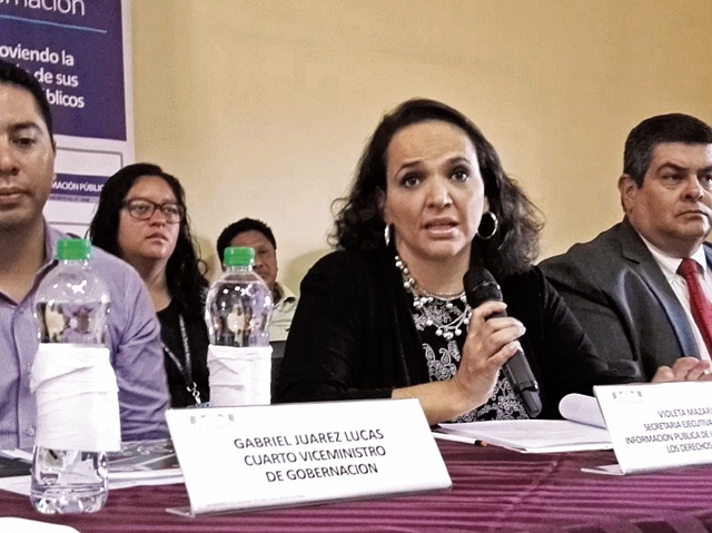 Violeta Mazariegos, de la PDH, ejemplificó que el fideicomiso de Fonades, que entregaba fertilizantes, cerró su UIP cuando todavía administraba recursos. (Foto Prensa Libre: Cortesía PDH)