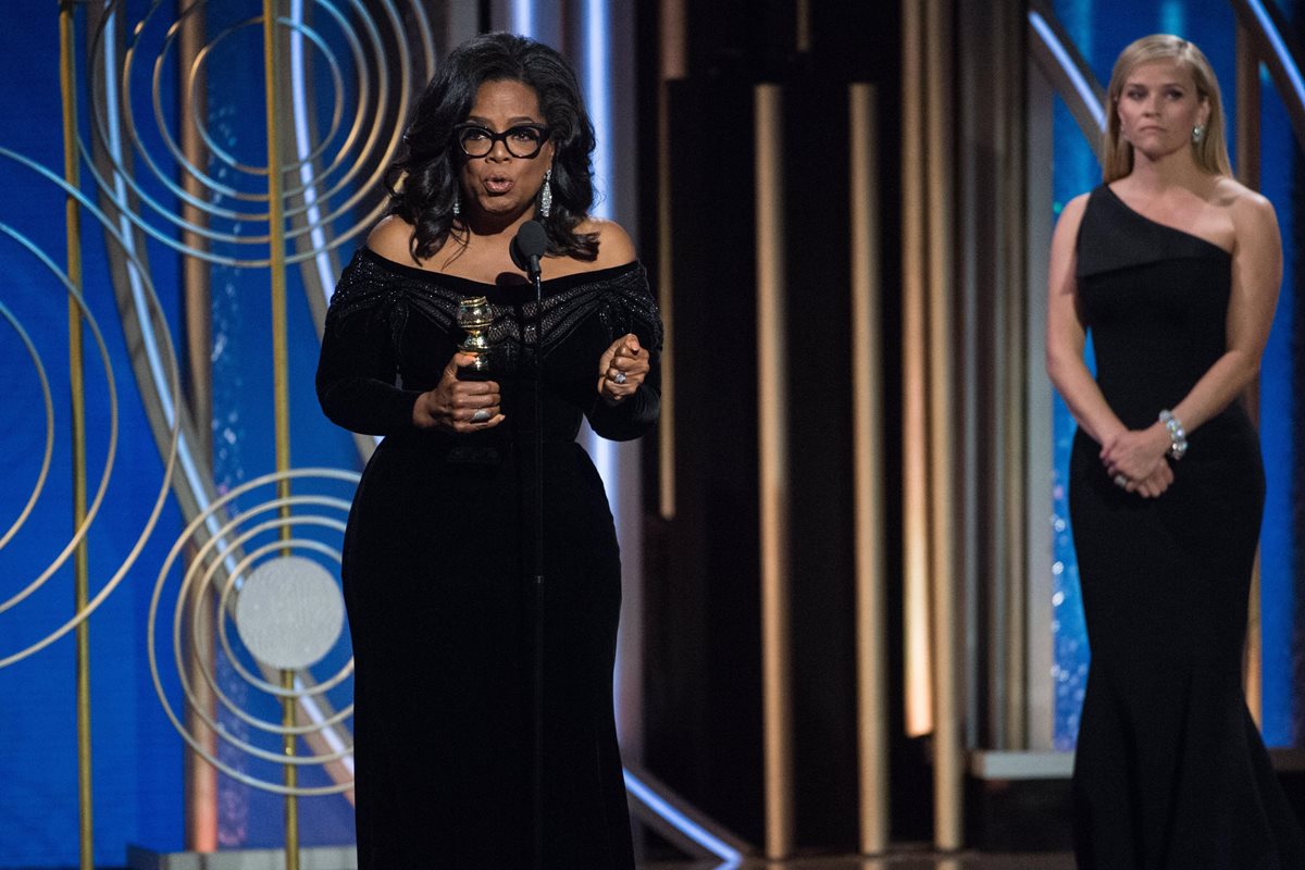 Oprah Winfrey: empresaria, actriz, presentadora de televisión y ¿presidente de los Estados Unidos? (Foto Prensa Libre: EFE).