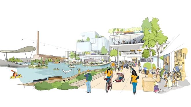 Sidewalk Toronto se construirá en una superficie de poco más de 3 kilómetros cuadrados. ALPHABET SIDEWALK LABS