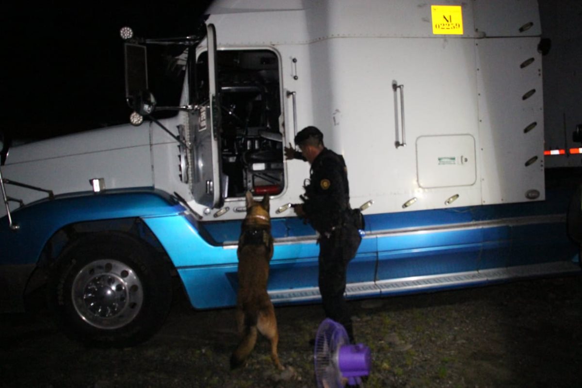 La incautación de droga sucedió en Chiquimulilla, Santa Rosa. (Foto Prensa Libre: PNC)