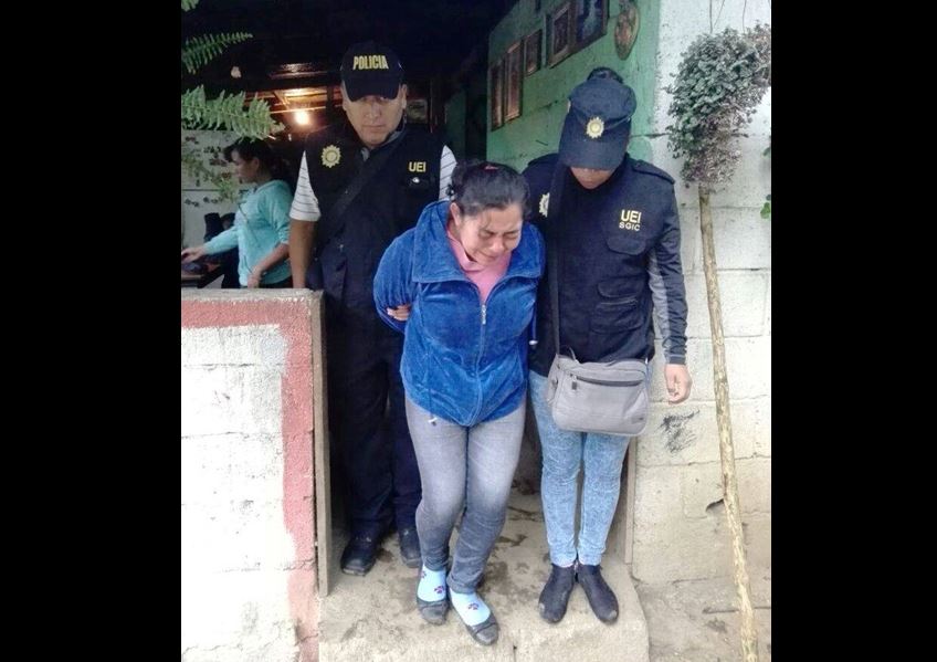 Rosa Miriam Galicia Figueroa, madre de la niña víctima. (Foto Prensa Libre: PNC).
