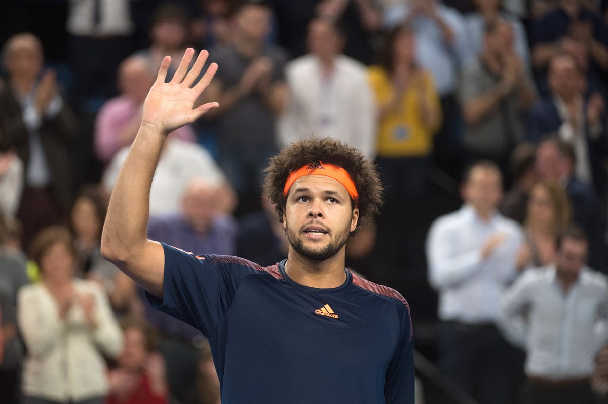 Tsonga quiere un nuevo título en su carrera y lo buscará en la final de Marsella. (Foto Prensa Libre: AFP)