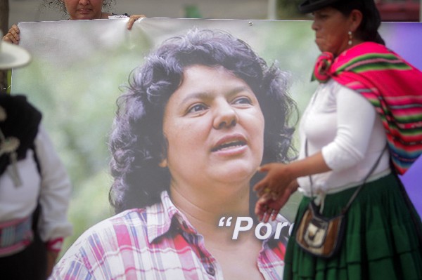 Berta Cáceres, ambientalista y activista hondureña, asesinada el 3 de marzo. (Foto Prensa Libre: EFE)