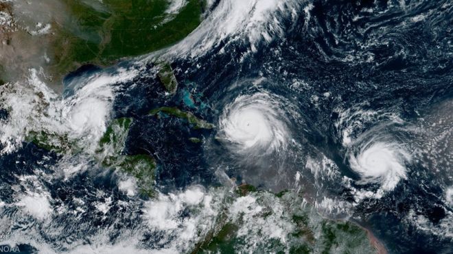 El mes de septiembre es la época del año en la que se producen más huracanes. NOAA