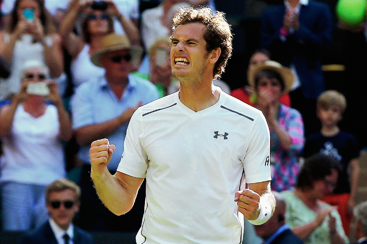 Murray celebra su pase a los octavos de final. (Foto Prensa Libre: AP)