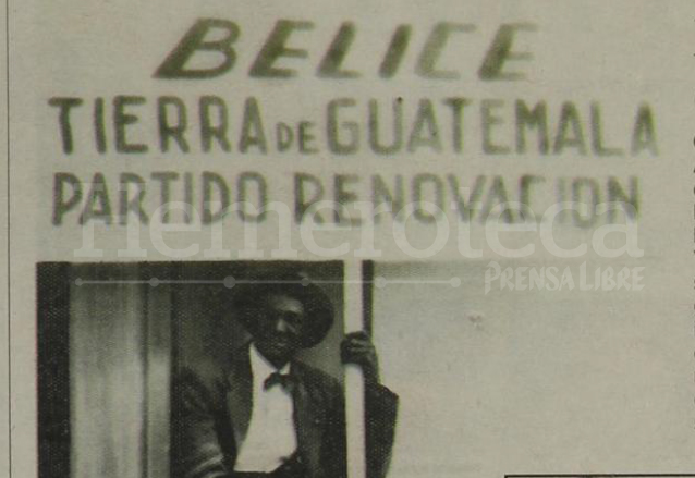 Gabriel Joshua Adderley encabezó el Movimiento Progresista de Beliceños y Negros, a favor de la reincorporación de Belice a Guatemala. (Foto: Hemeroteca PL)