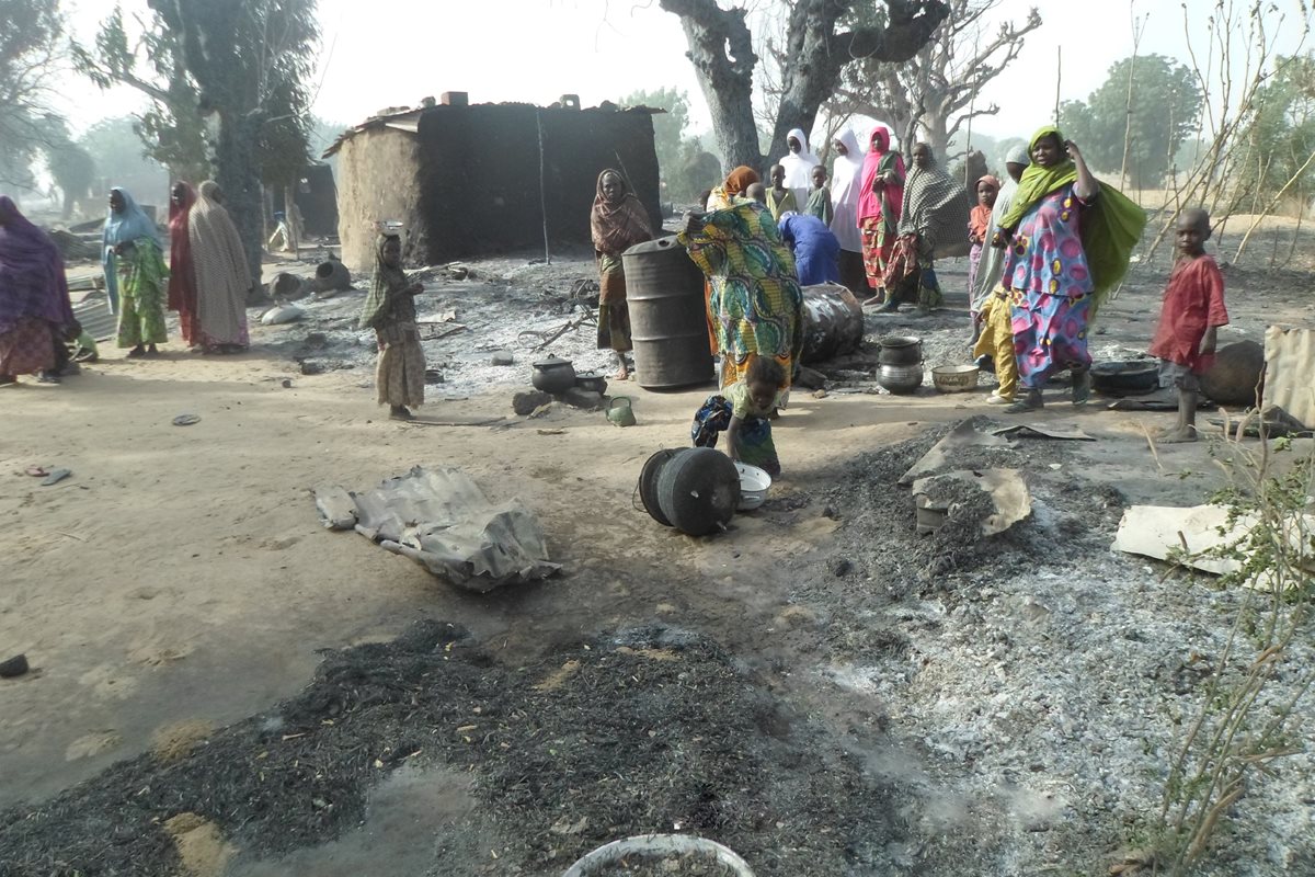 El ataque ocurrió en la localidad de Dalori, cerca de la ciudad de Maiduguri, capital del estado de Borno. (Foto Prensa Libre: EFE).