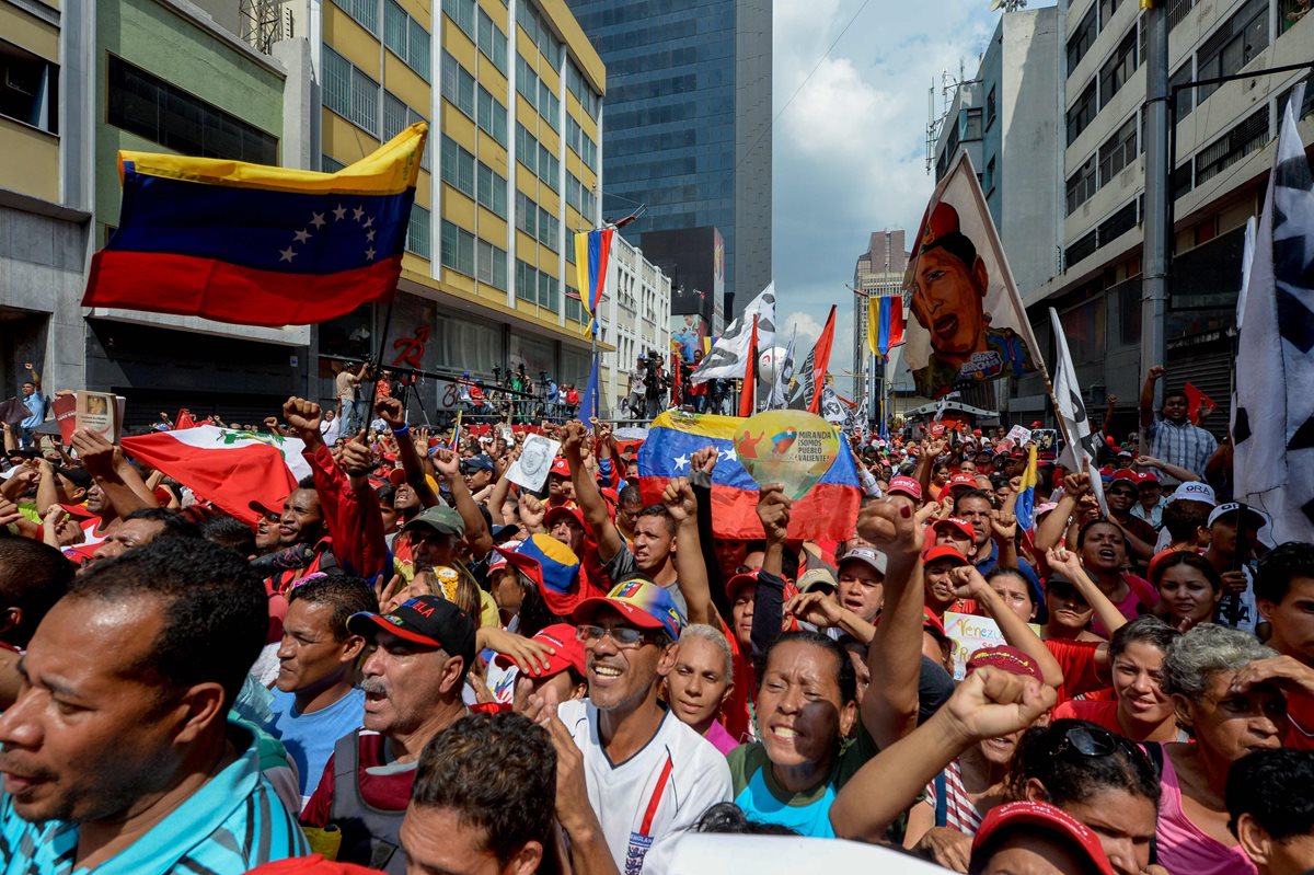 Venezuela no sale de sus crisis política y económica desde hace años, donde hay protestas a favor y en contra del Gobierno. (Foto Prensa LIbre: AFP)