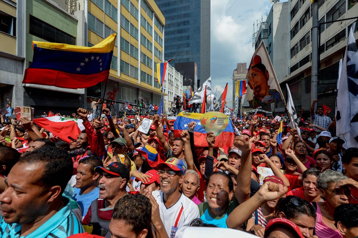 Venezuela no sale de sus crisis política y económica desde hace años, donde hay protestas a favor y en contra del Gobierno. (Foto Prensa LIbre: AFP)