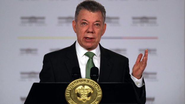 El gobierno de Juan Manuel Santos ha sido crítico de Nicolás Manduro pero rechazó cualquier implicación en los eventos del sábado en Caracas.  GETTY IMAGES