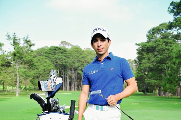 Pablo Acuña, jugador de golf profesional de Guatemala (Foto Prensa Libre: Óscar Felipe)