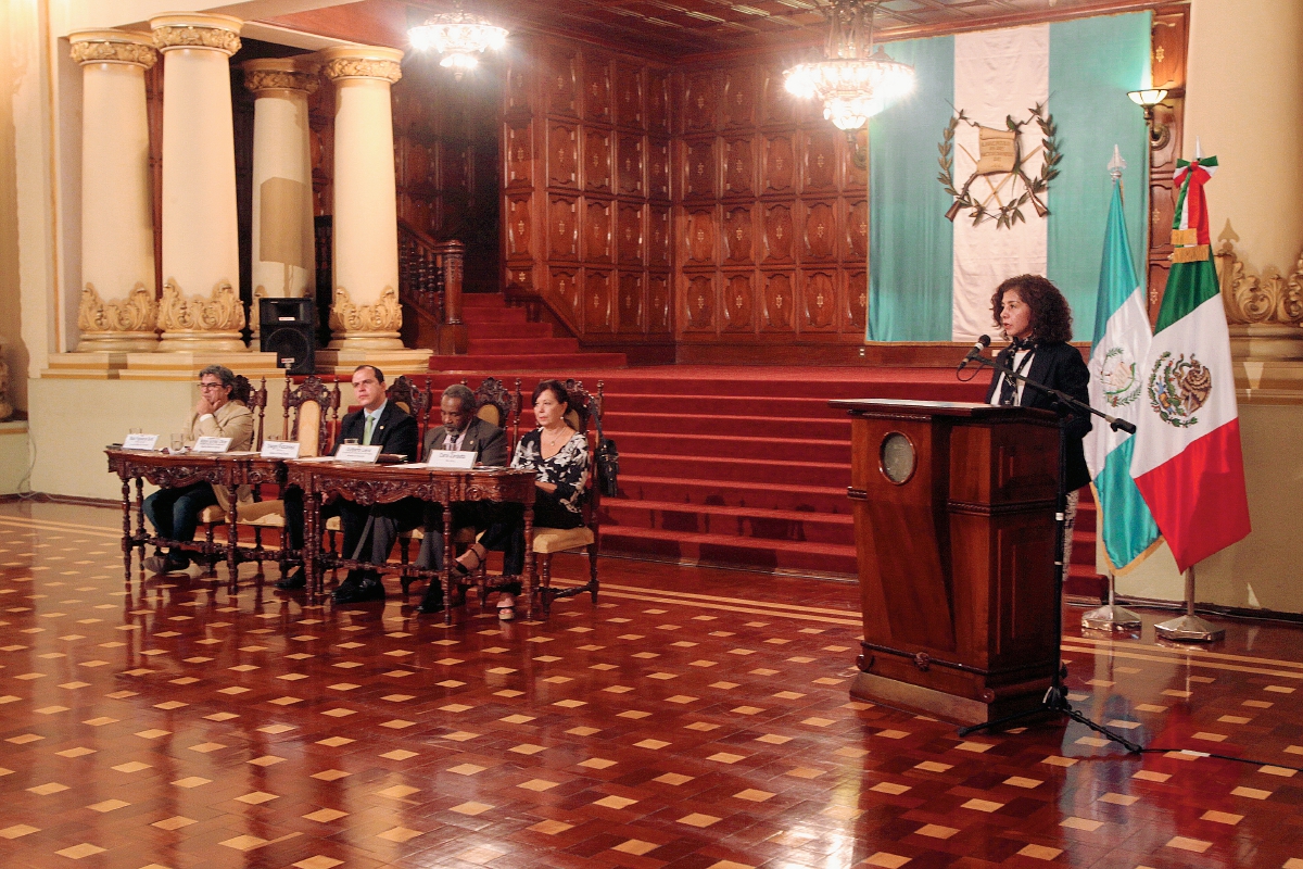 El Palacio Nacional de La Cultura fue la sede del ancuncio de la Filgua de este año. (Foto Prensa Libre: Ángel Elías)