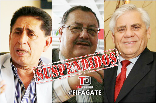 Los exdirigentes guatemaltecos Brayan Jiménez, Rafael Salguero y Héctor Trujillo quedan fuera de toda actividad del futbol. (Foto Prensa Libre: TodoDeportes)