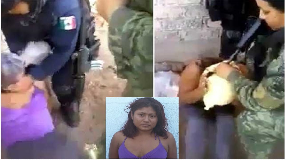 Foto de video muestra cómo Elvira Santibáñez Margarito es maltratada y asfixiada por uniformados.