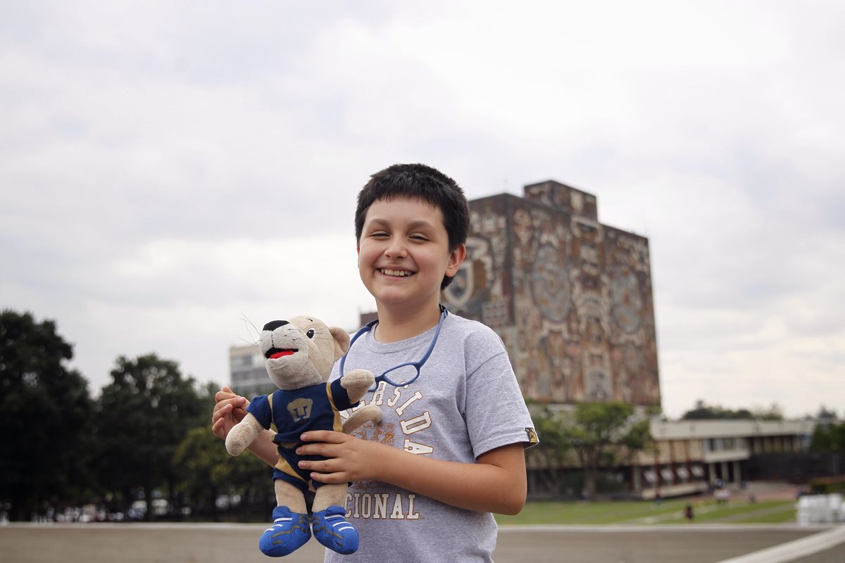 Carlos Antonio Santamaría Díaz, de solo 12 años, iniciará el próximo lunes la licenciatura de física biomédica en la Universidad Nacional Autónoma de México (UNAM).(EFE)