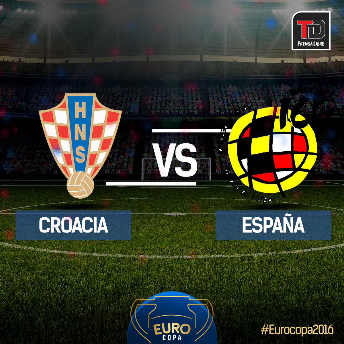 Croacia y España juegan el partido más llamativo del cierre del Grupo C. (Foto Prensa Libre: TodoDeportes)