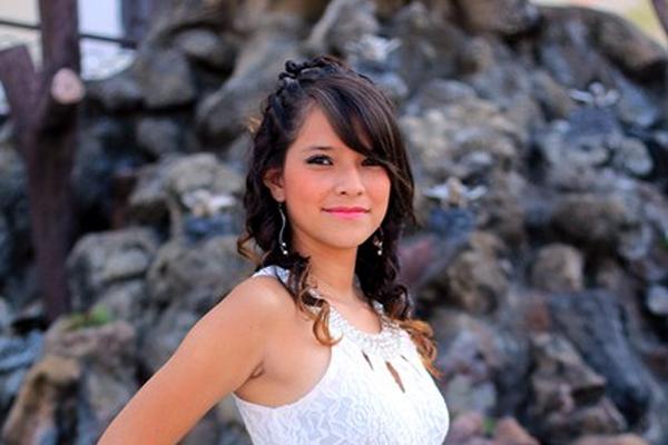 María Jimena López Cuellar, reina de San Felipe, Retalhuleu. (Foto Prensa Libre: Rolando Miranda). 