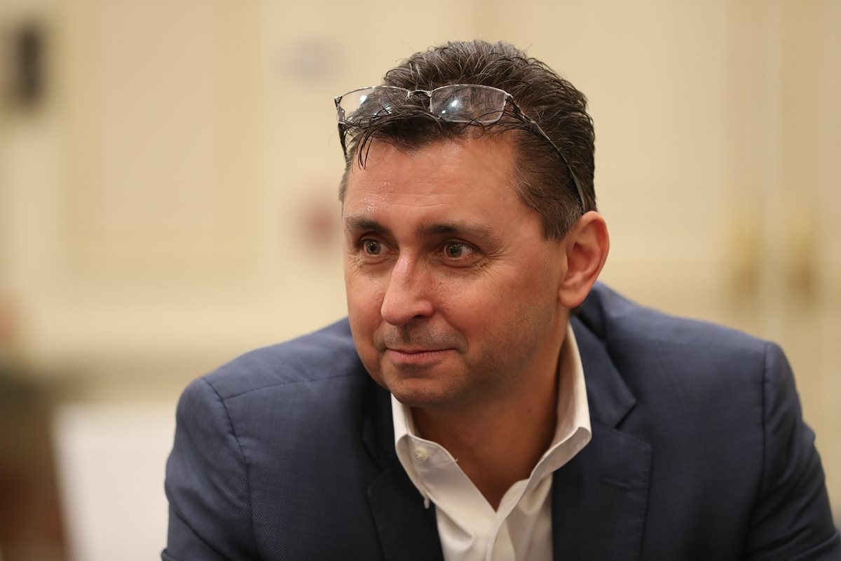 Chris McChesney, autor de Las 4 disciplinas de la ejecución visitó el país. (Foto Prensa Libre: Esbin García)