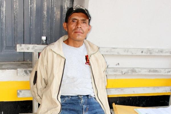 Pedro Torres Pérez, de 45 años, fue aprehendido en Nebaj, por su implicación en el linchamiento de un agente policial. (Foto Prensa Libre: Oscar Figueroa)