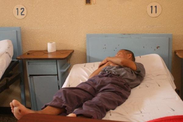 el reo Sergio López fue  recluido   en el Hospital Regional de Huehuetenango.