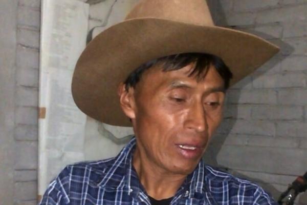 josé Matías Olmos, de 50 años, fue capturado en San Andrés Sajcabajá, Quiché, señalado de dar muerte a su cónyuge en estado de gestación. (Foto Prensa Libre: Óscar Figueroa)