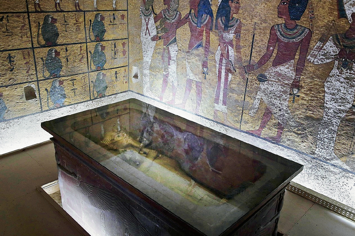 Podría haber una cámara oculta dentro de la tumba del rey Tutankamón. (Foto Prensa Libre: AP)