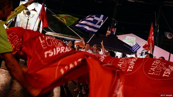 Syriza se convirtió en la única alternativa de izquierda que llegó al poder en Europa después del crack de 2008. GETTY IMAGES