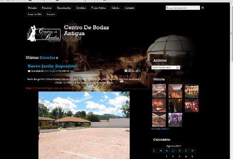 Por medio de un portal en internet, el negocio Centro de Bodas Antigua  promueve sus servicios, afirma el Ministerio Público.
