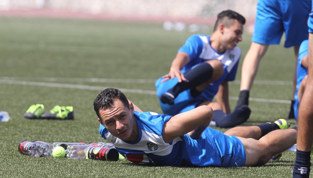 Carlos Figueroa, captado en el entrenamiento de este martes en el estadio Cementos Progreso. (Foto Prensa Libre: Óscar Felipe Q.)