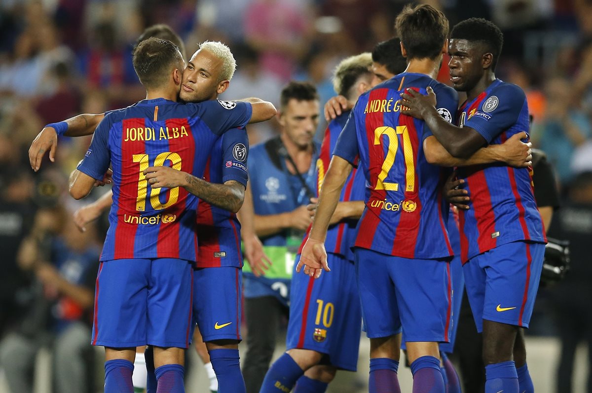 Barcelona no tuvo problemas para golear al Celtic este martes en el Camp Nou. (Foto Prensa Libre: AP)