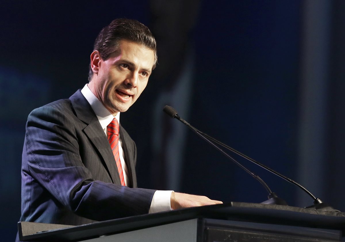 Enrique Peña Nieto, presidente de México. (Foto Prensa Libre: AP).