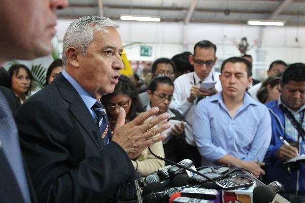 El presidente Pérez Molina alude a noticia sobre portuaria.