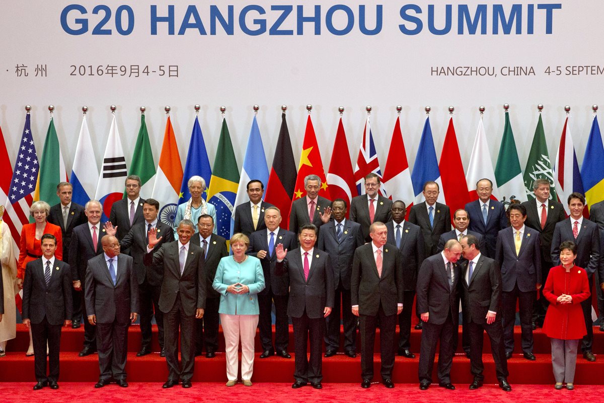 Líderes mundiales se congregaron en China.