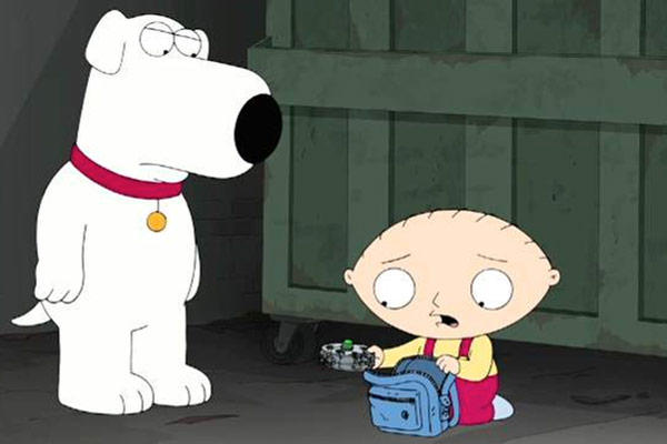 Brian Griffin, la mascota de la serie de televisión "Padre de Familia", participaba en la serie desde 1999 (Foto tomada de FOX)<br _mce_bogus="1"/>