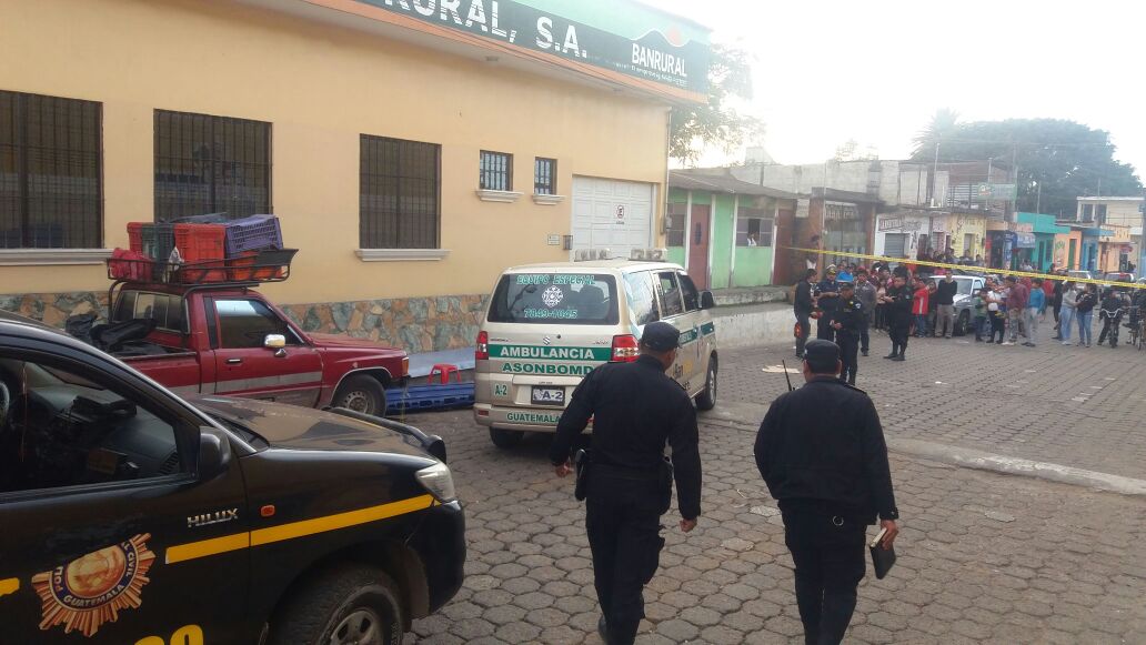 El ataque se registró en las cercanía del parque central de El Tejar, Chimaltenango.