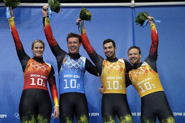 Alemania domina el medallero de Sochi en los Juegos Olímpicos de Invierno. (Foto Prensa Libre: AP)