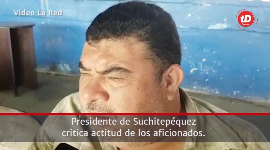 El presidente de Suchitepéquez, Amilcar Alvarado, critica la actitud de la afición. (Foto Prensa Libre: Hemeroteca PL)