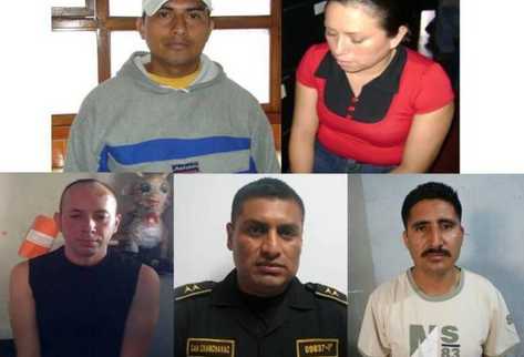 Policías fueron capturados en distintos puntos del país. (Foto Prensa Libre: PNC)