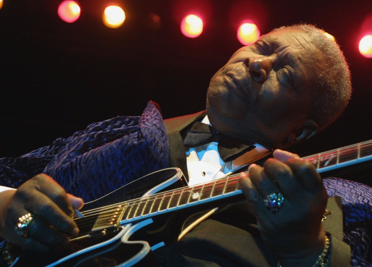 La leyenda del blues BB King, murió a los 89 años.(Foto Prensa Libre: AFP)