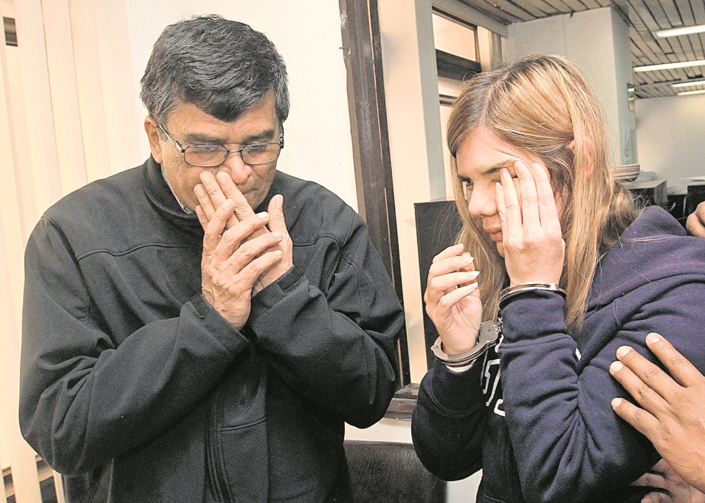 Arnoldo Medrano, exalcalde de Chinautla junto a  su sobrina Manuela Osorio, implicada en el caso de corrupción. (Foto Prensa Libre: Hemeroteca PL)