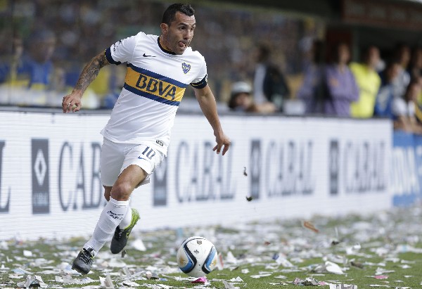 Carlos Tevez fue fundamental para el título de Boca Juniors. (Foto Prensa Libre: AP)