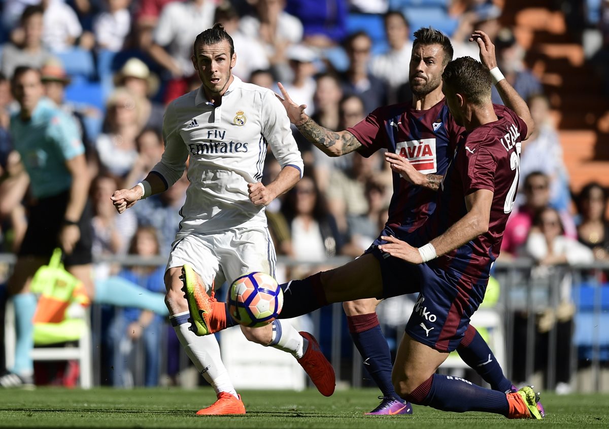 Gareth Bale fue el hombre de peligro para el Real Madrid. (Foto Prensa Libre: EFE)