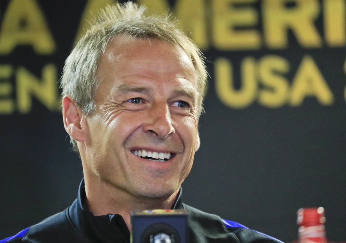 Klinsmann está motivado de cara al crucial partido frente a los "ticos". (Foto Prensa Libre: EFE)