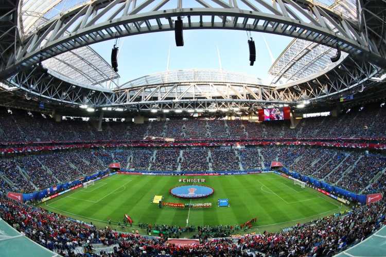 El estadio de San Petersburgo acogió la final entre Alemania y Chile. Lució sus mejores galas e impecable.