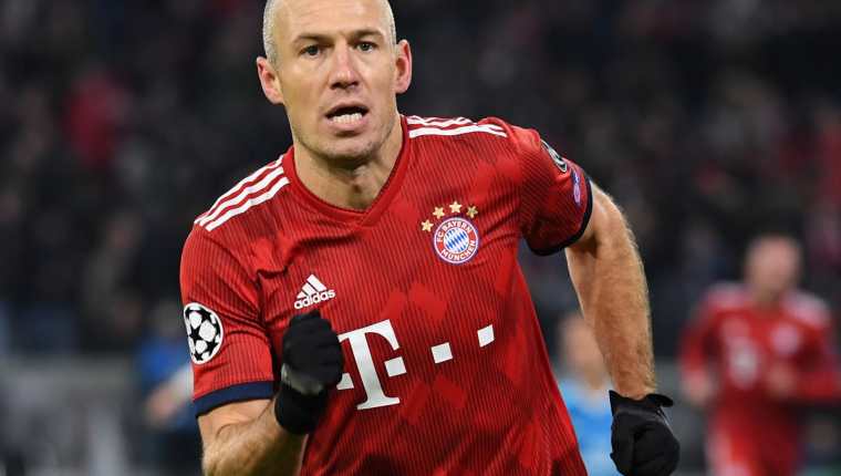Arjen Robben dejará las filas del Bayern Múnich después de diez años defendiendo la camisola del equipo bávaro. (Foto Prensa Libre: AFP)