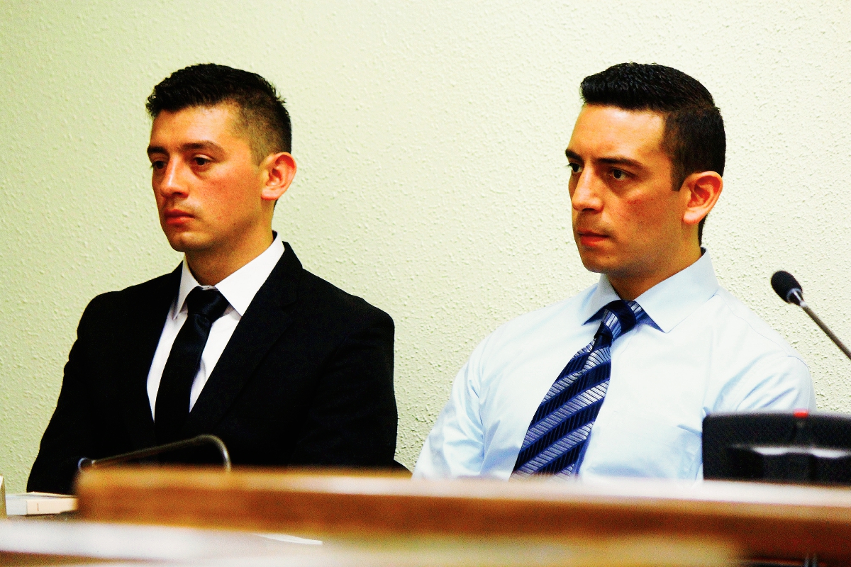 Luis Fernando Monterroso Bolaños, Abogado y Notario, y su hermano José Roberto, enfrentarán juicio por el delito de homicidio, en Quetzaltenango. (Foto Prensa Libre: Carlos Ventura)