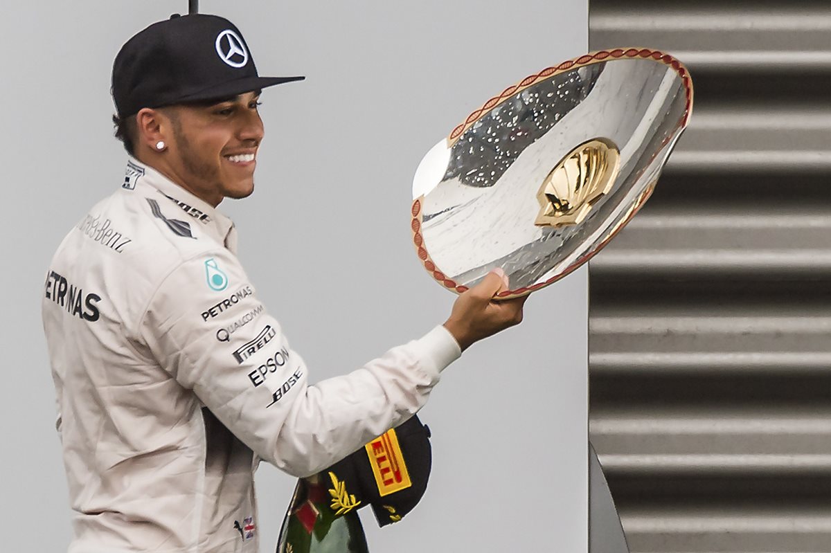 Lewis Hamilton se coronó en Bélgica y demostró su hegemenonía. (Foto Prensa Libre: AP)