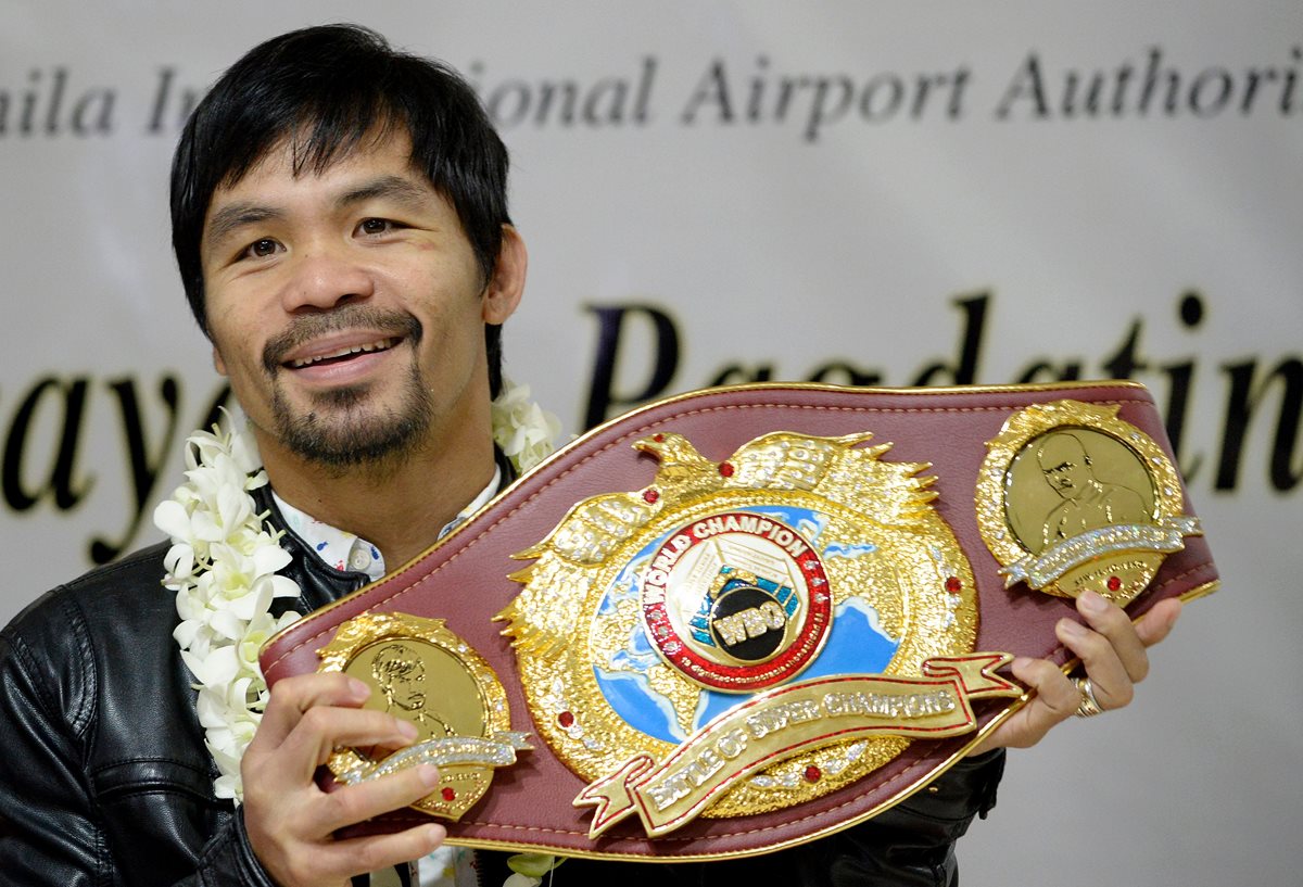 Manny Pacquiao se enfrentará a Jeff Horn el próximo 2 de julio. (Foto Prensa Libre: AFP).