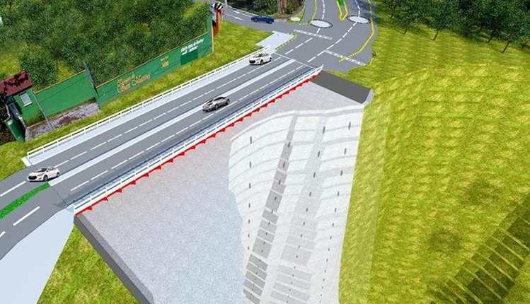 Diseño del nuevo puente San Marino, zona 8 de Mixco. (Foto Prensa Libre: Municipalidad de Mixco)